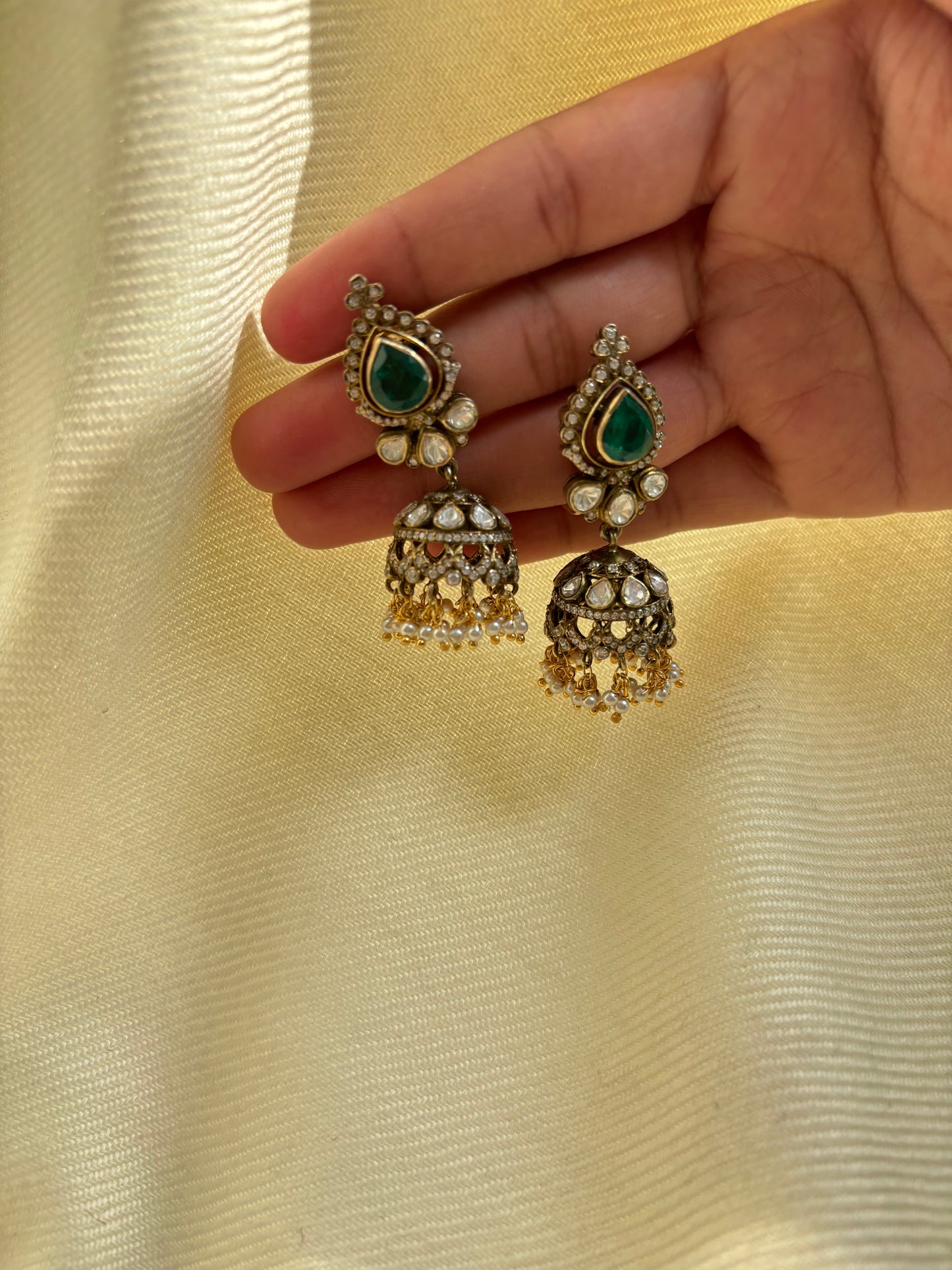 Moissanite Peacock Chokar Set