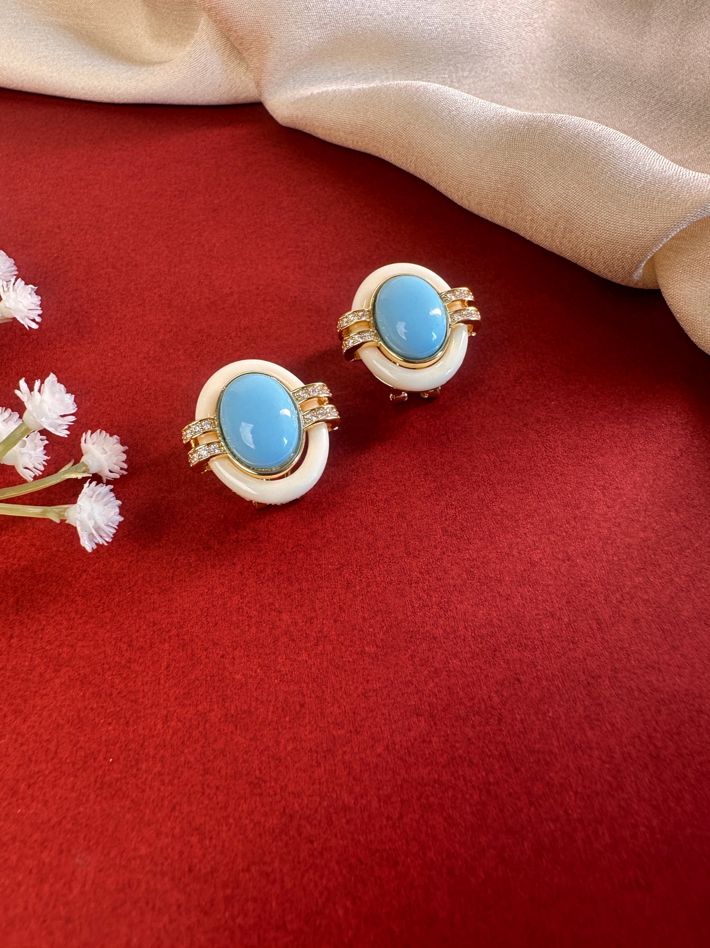 Neelam Studs | Jewellery By Kamla Poddar