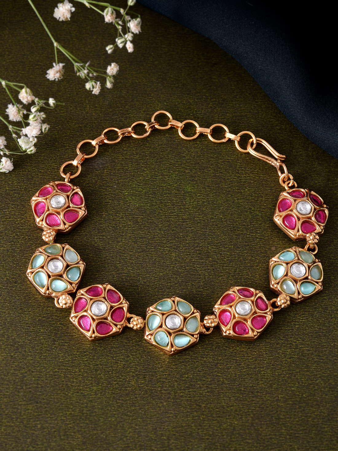 Jadau Kundan Bracelet