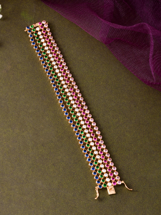 Multi Layered Navratna Bracelet