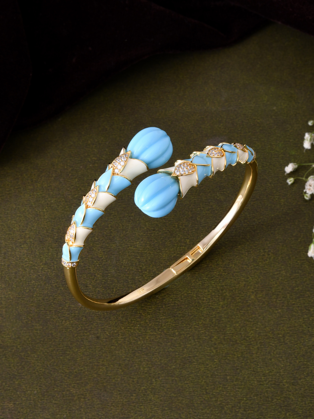 Enamel Cuff Bracelet