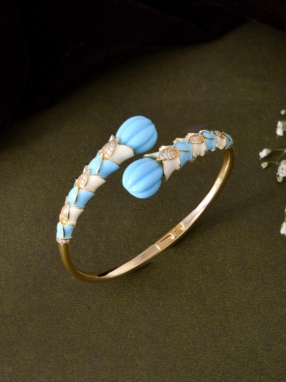 Enamel Cuff Bracelet