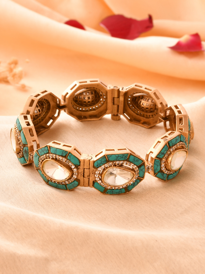 Polki & Gemstone Kada