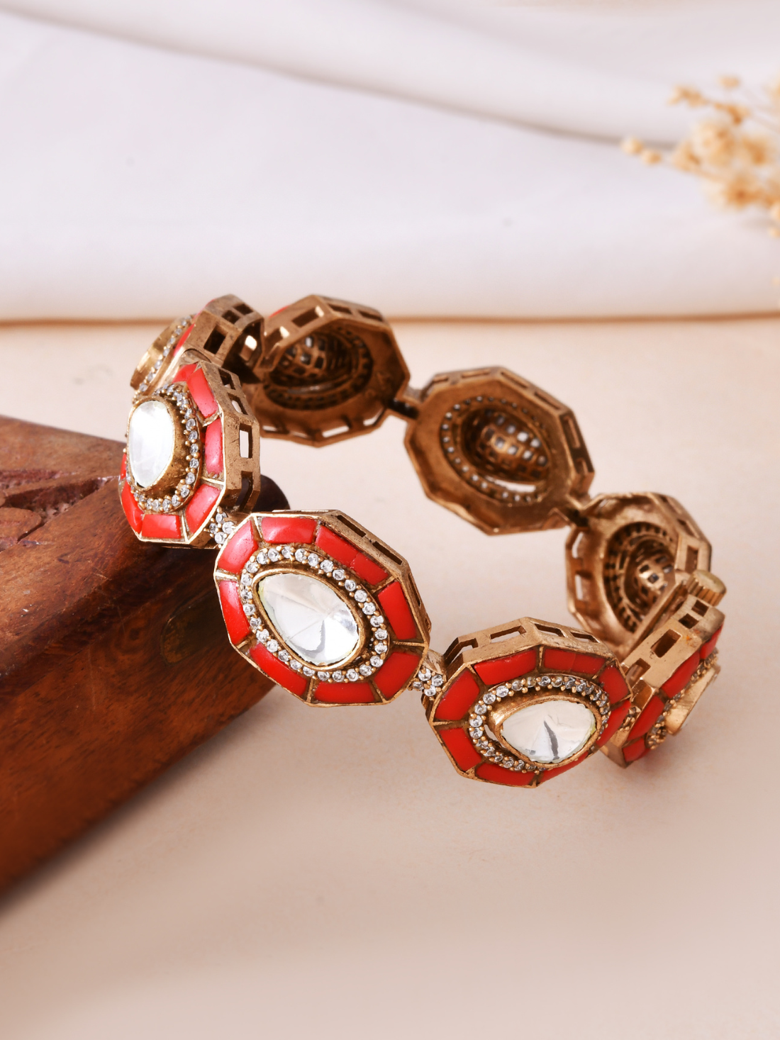 Polki & Gemstone Kada