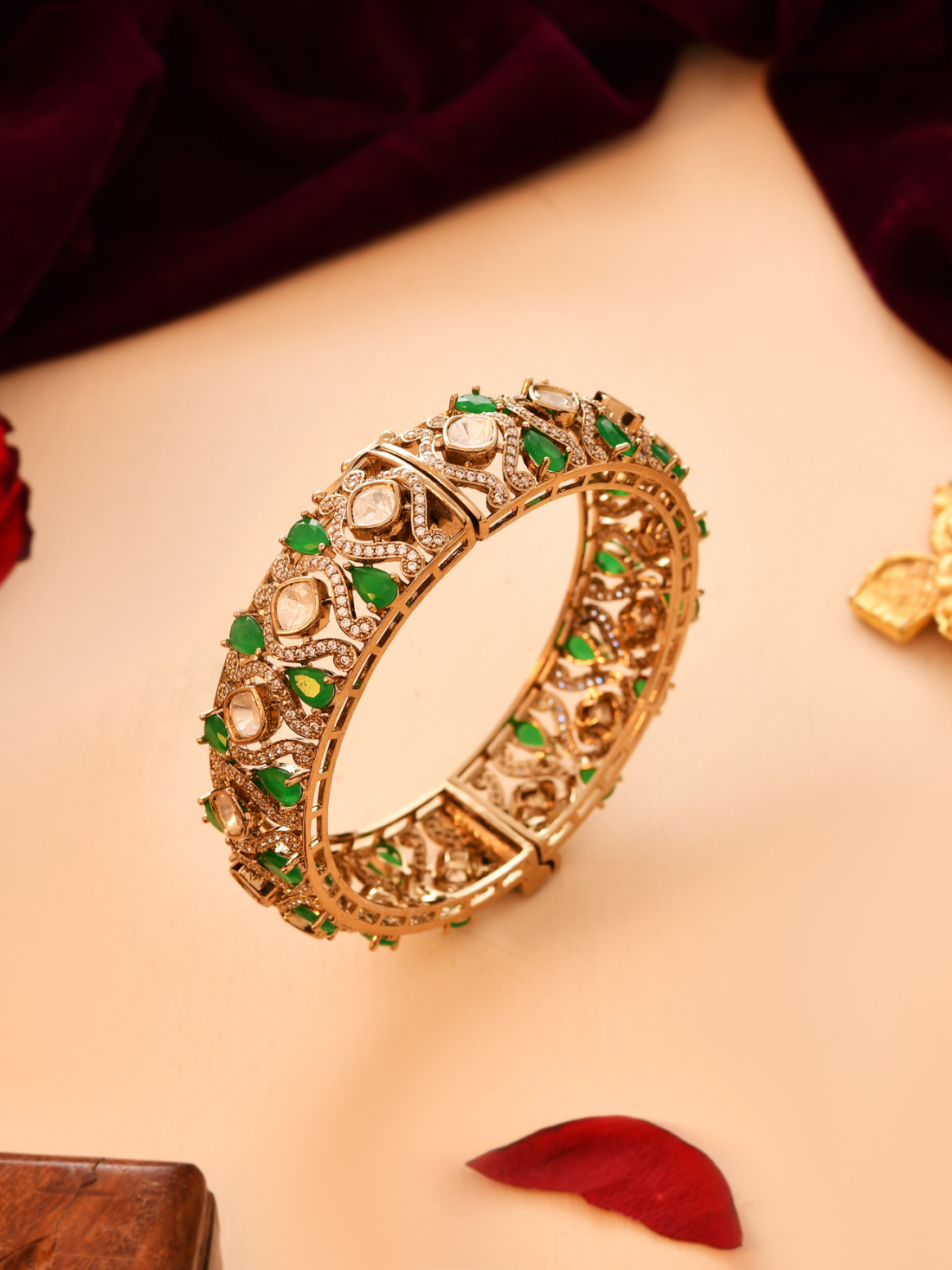 Polki Diamond Kada