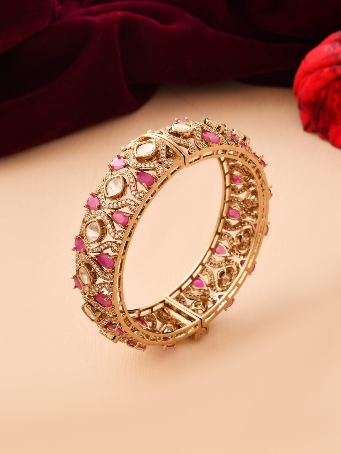 Polki Diamond Kada