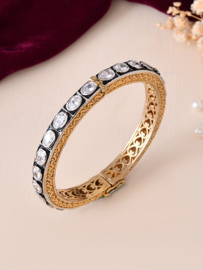 Victorian Polki Diamond Bangle