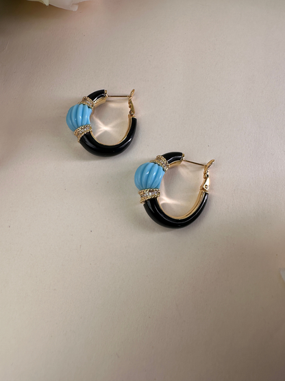 Blue Turquoise Earring | Jewellery By Kamla Poddar