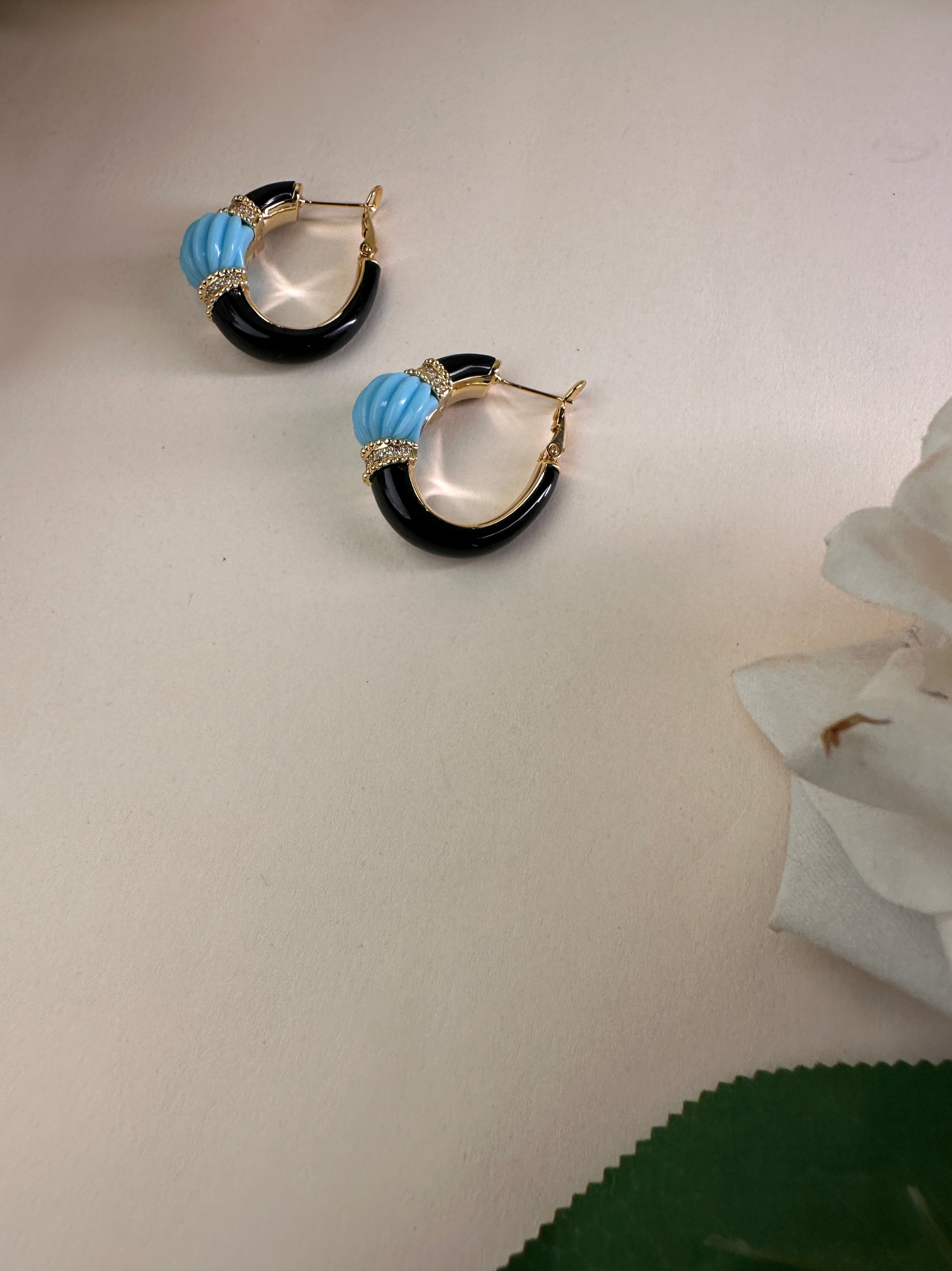 Blue Turquoise Earring | Jewellery By Kamla Poddar