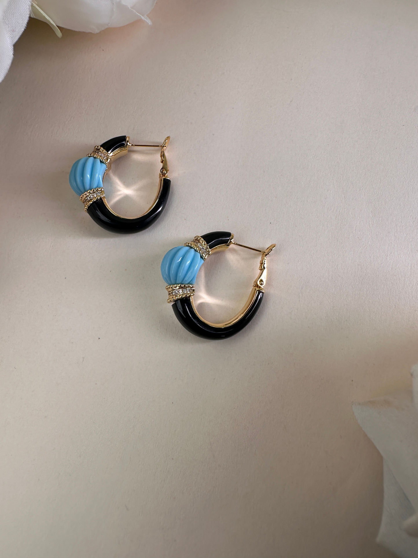 Blue Turquoise Earring | Jewellery By Kamla Poddar