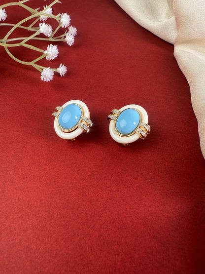 Neelam Studs | Jewellery By Kamla Poddar