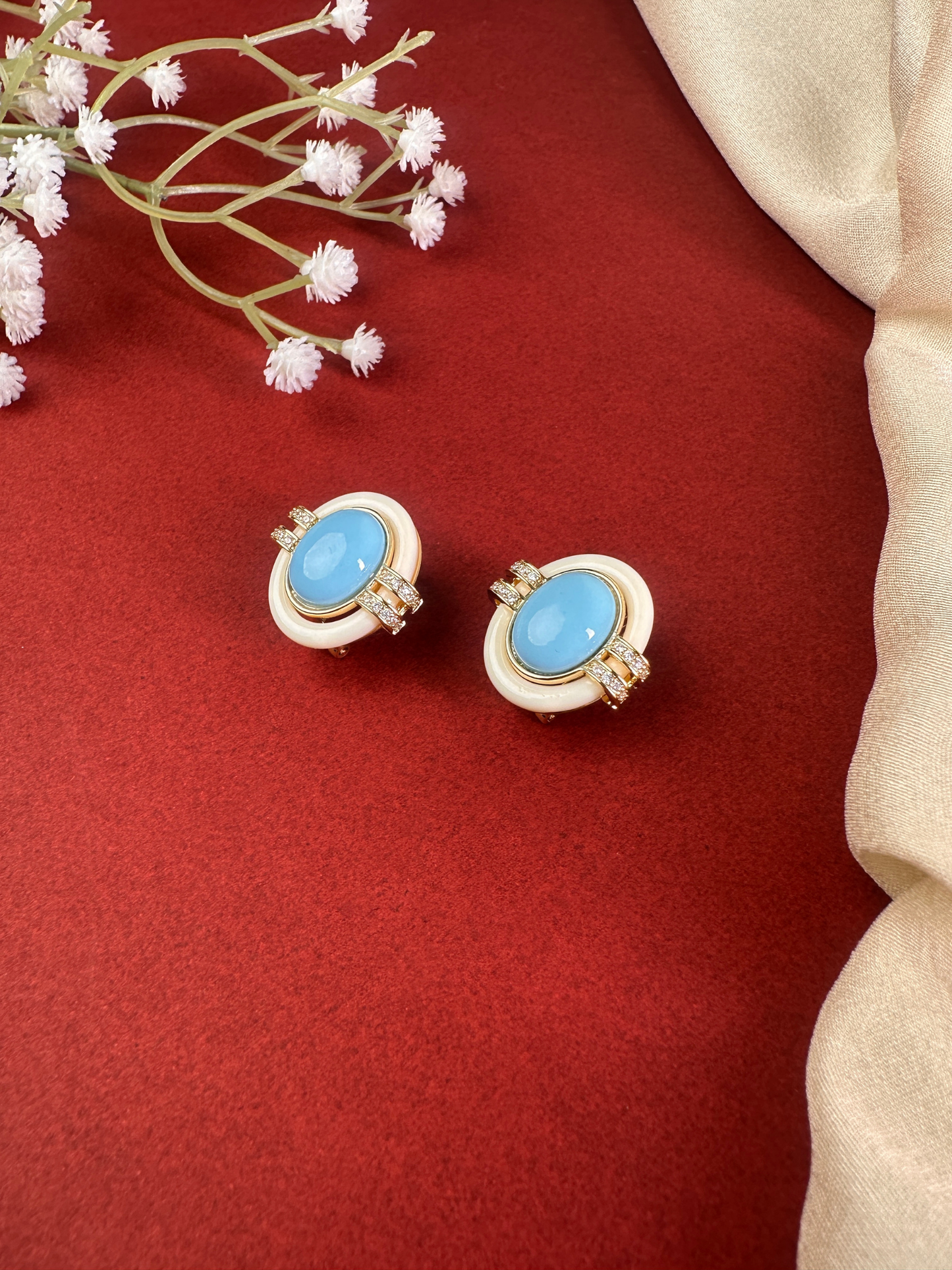 Neelam Studs | Jewellery By Kamla Poddar