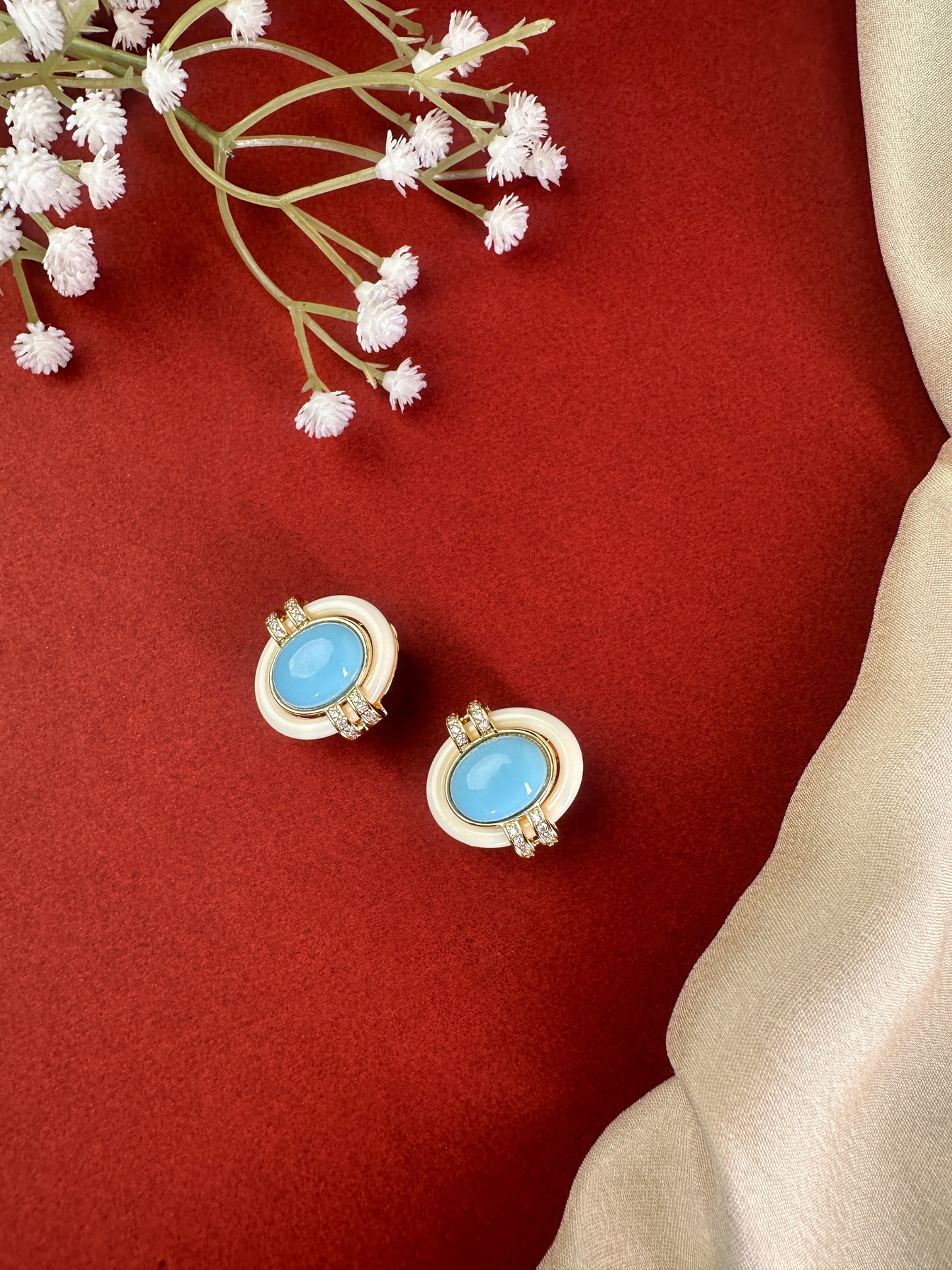 Neelam Studs | Jewellery By Kamla Poddar
