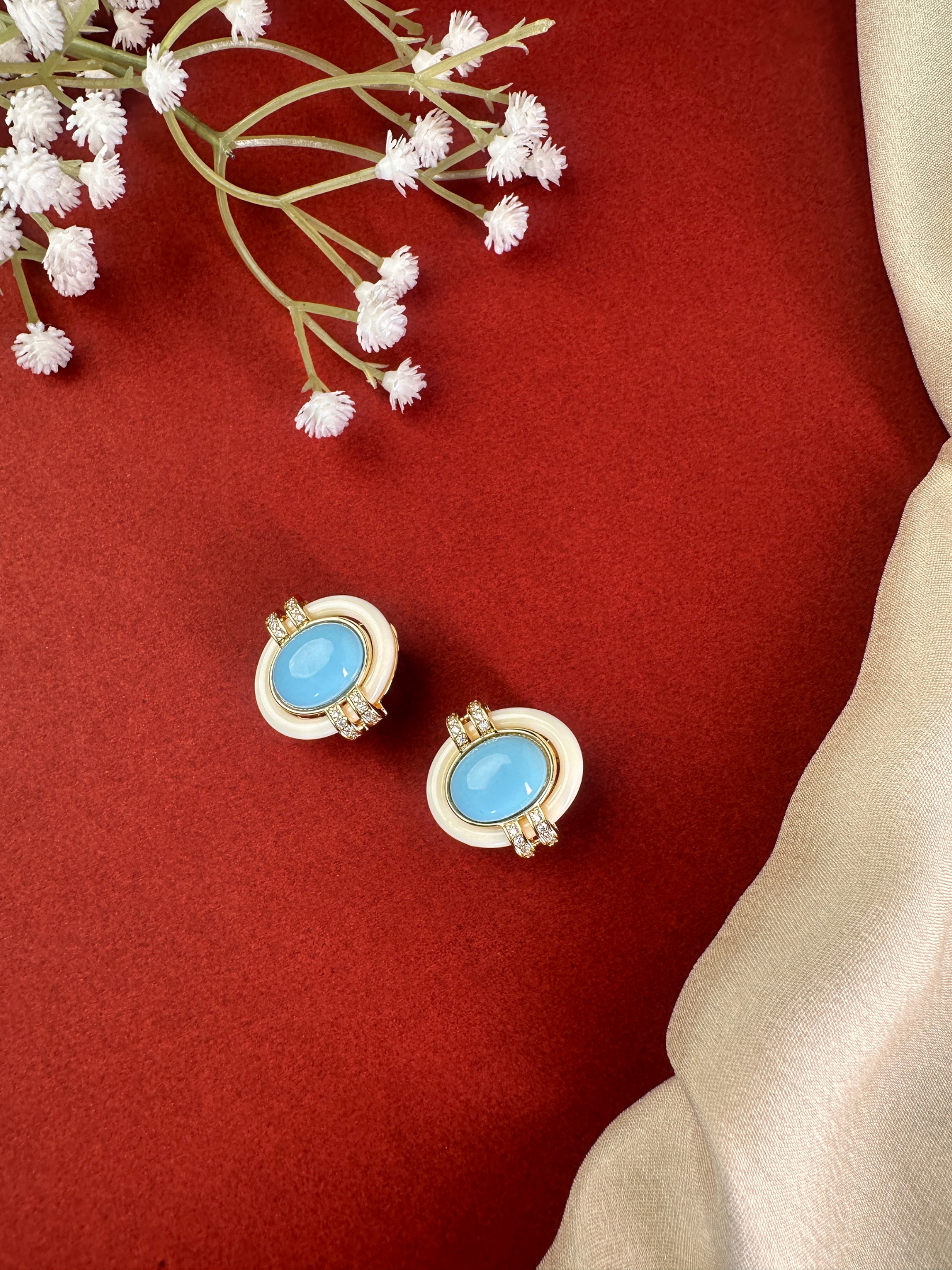 Neelam Studs | Jewellery By Kamla Poddar