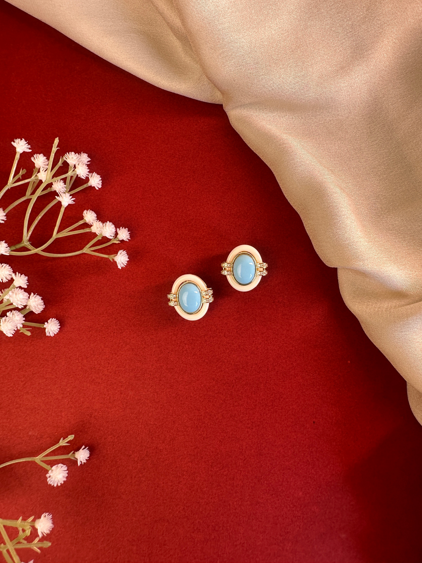 Neelam Studs | Jewellery By Kamla Poddar