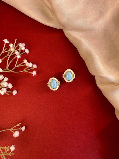 Neelam Studs | Jewellery By Kamla Poddar