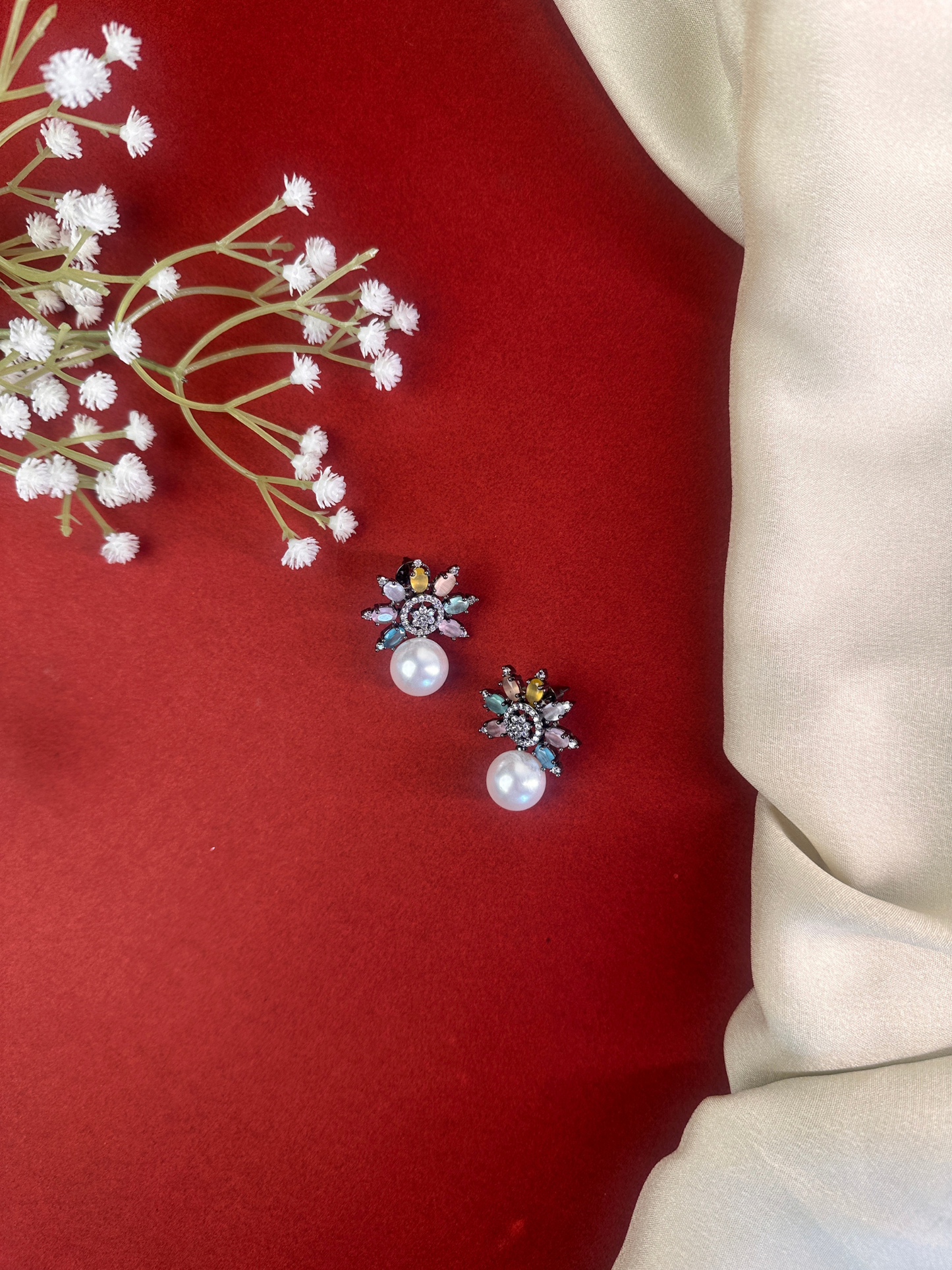 Rang Phool Pearl Drops | Jewellery By Kamla Poddar