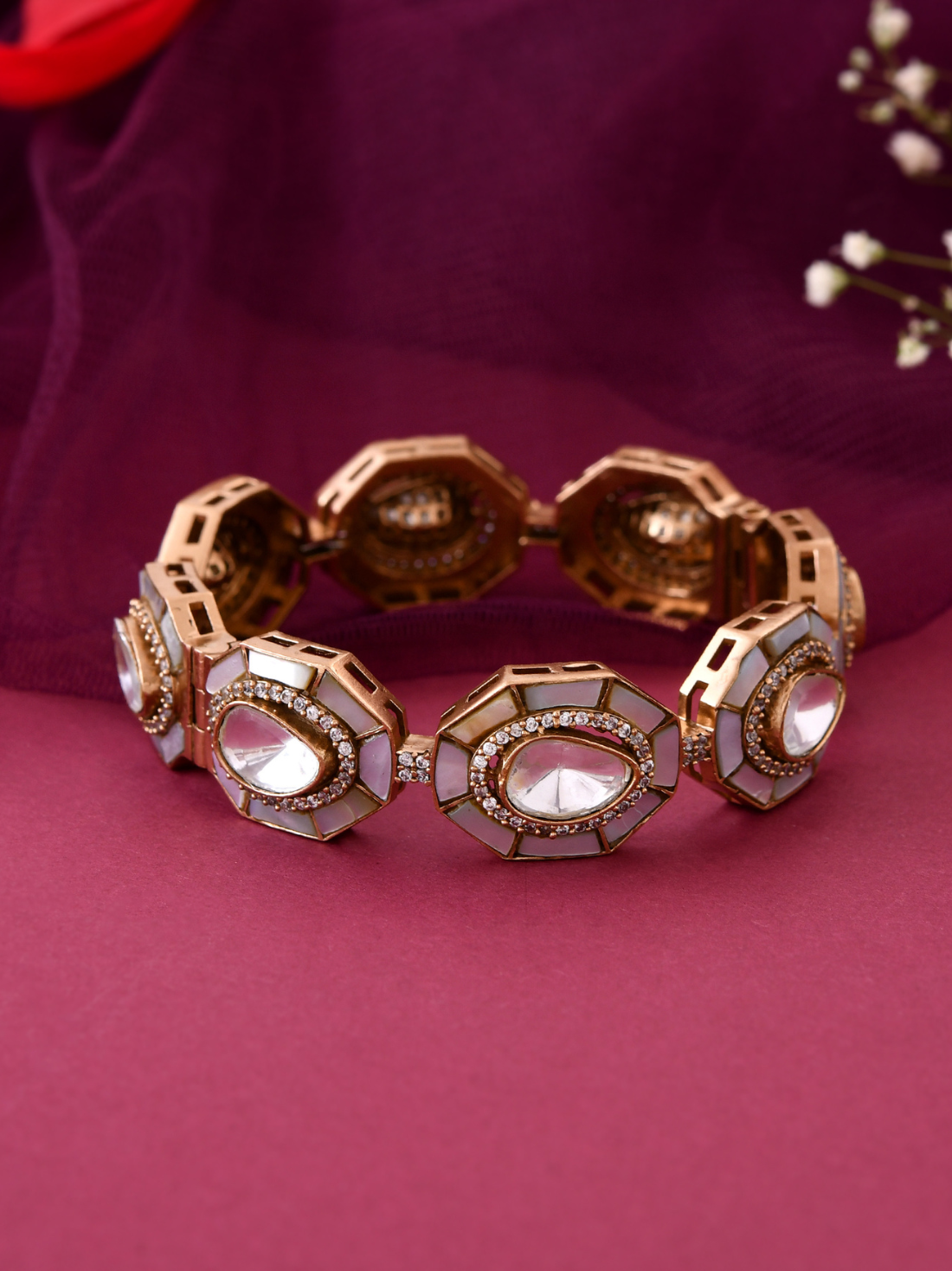Polki & Gemstone Kada